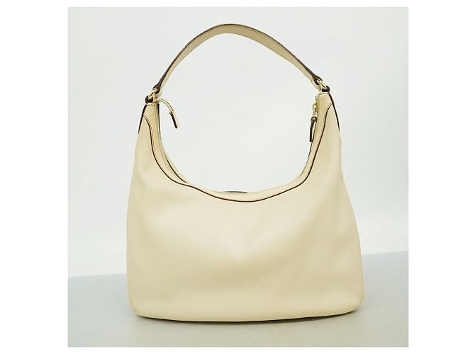 Borsa a tracolla Gucci in pelle avorio Crudo - vista 11