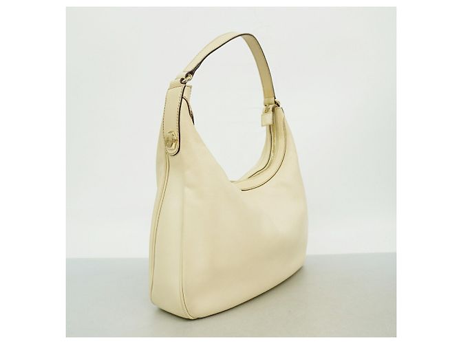 Borsa a tracolla Gucci in pelle avorio Crudo - vista 2