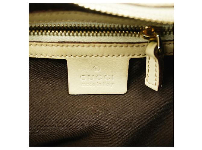 Borsa a tracolla Gucci in pelle avorio Crudo - vista 5