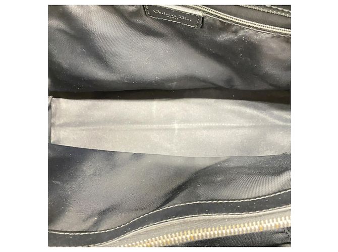 Sac cabas Christian Dior Trotter Canvas Noir Beige - vue 4