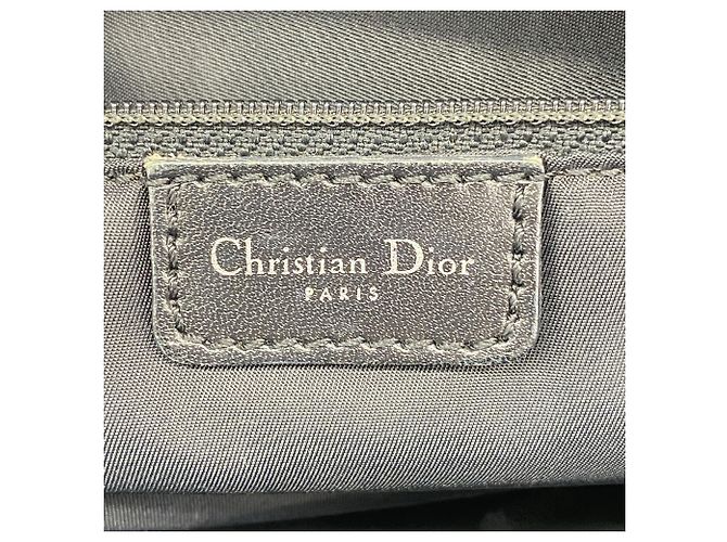 Sac cabas Christian Dior Trotter Canvas Noir Beige - vue 5