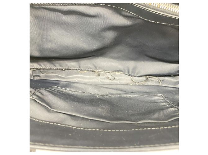 Sac cabas Christian Dior Trotter Canvas Noir Beige - vue 8
