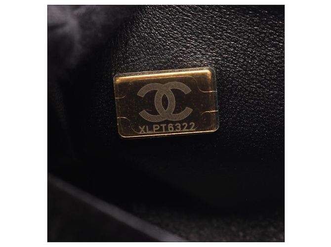 Borsa a mano Chanel Matelasse da donna in tessuto nero - vista 5