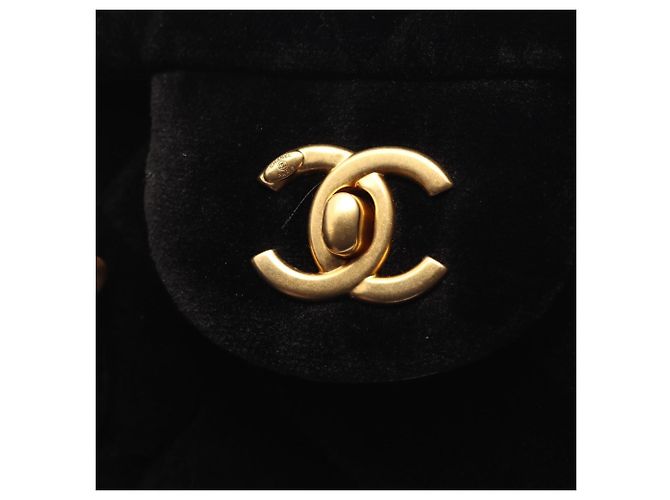 Borsa a mano Chanel Matelasse da donna in tessuto nero - vista 6