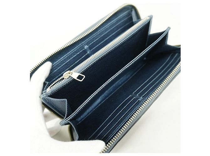Portefeuille Zippy Monogram Empreinte Louis Vuitton Bleu - vue 3
