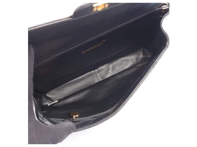 Timeless Borsa Chanel Matelassé Double-Faced Nero - vista 3