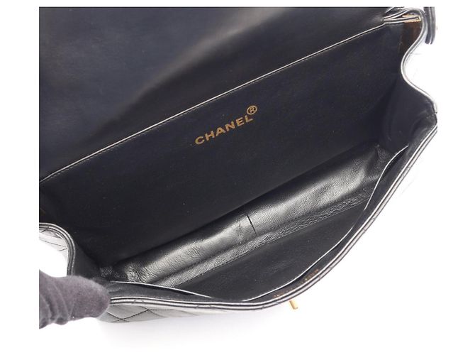 Timeless Borsa Chanel Matelassé Double-Faced Nero - vista 4