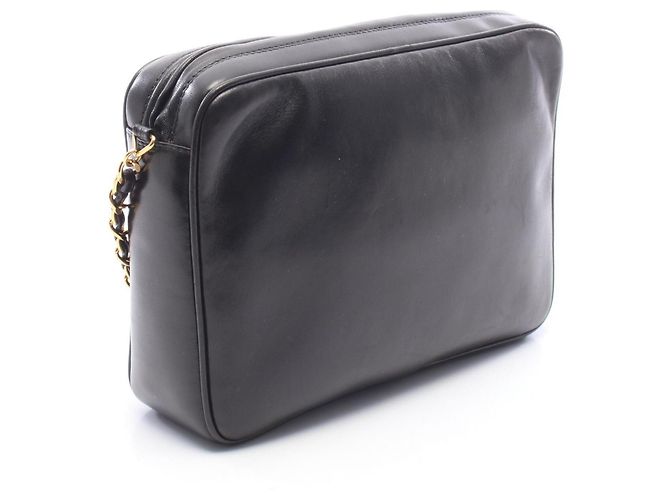 Borsa a tracolla Chanel Triple Coco Mark con nappina Nero - vista 2