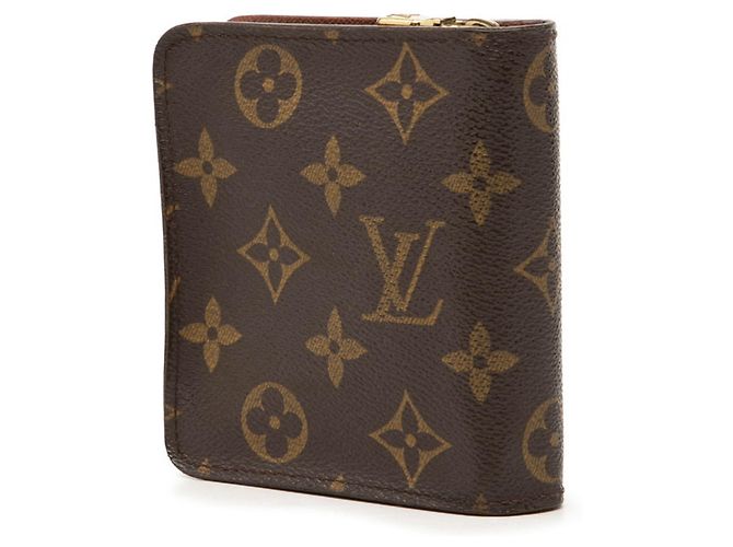 Portafoglio bi-fold compatto con zip Louis Vuitton Monogram Marrone Monogramma - vista 2