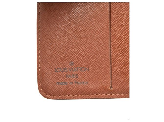Portafoglio bi-fold compatto con zip Louis Vuitton Monogram Marrone Monogramma - vista 6