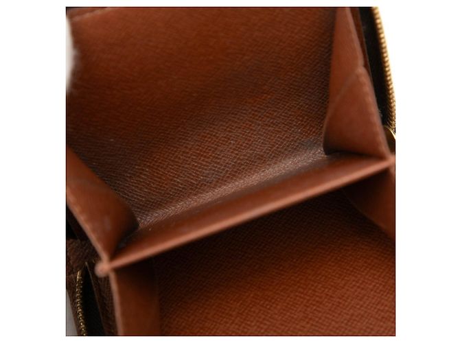 Portafoglio bi-fold compatto con zip Louis Vuitton Monogram Marrone Monogramma - vista 7