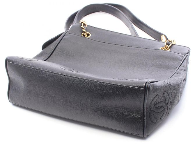 Borsa Tote Chanel Triple Coco Mark Nero - vista 6