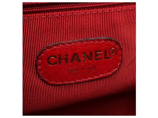 Chanel Triple Coco Mark Rucksack/Handtasche Rot - Ansicht 4