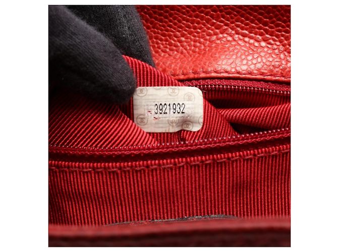 Chanel Triple Coco Mark Rucksack/Handtasche Rot - Ansicht 5