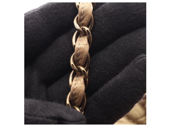 Bolso de hombro/Bolso de mano Chanel Matelassé 2-Way Dorado - vista 10