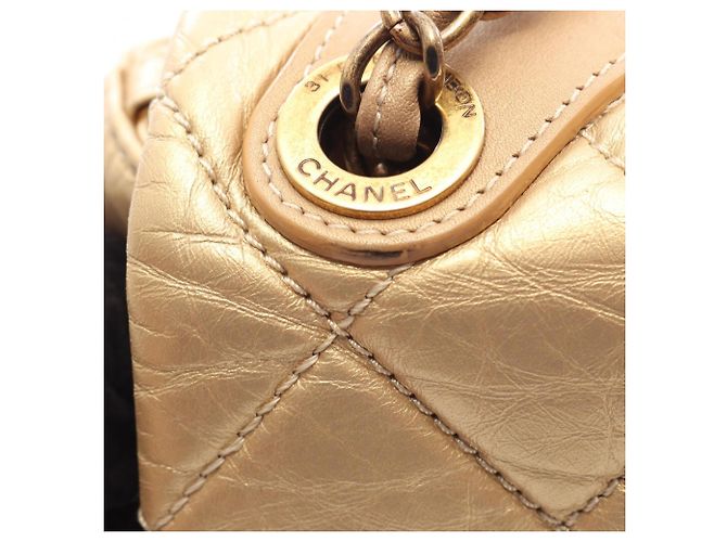 Bolso de hombro/Bolso de mano Chanel Matelassé 2-Way Dorado - vista 11