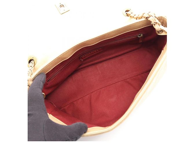 Bolso de hombro/Bolso de mano Chanel Matelassé 2-Way Dorado - vista 3