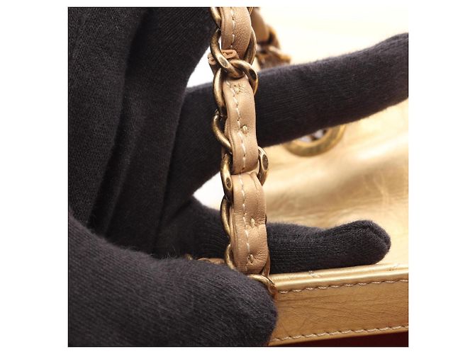 Bolso de hombro/Bolso de mano Chanel Matelassé 2-Way Dorado - vista 7