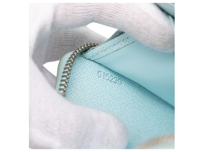 Portafoglio Lungo Louis Vuitton Epi Zippy Blu chiaro - vista 8