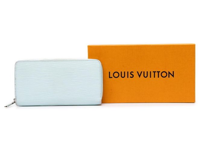 Portafoglio Lungo Louis Vuitton Epi Zippy Blu chiaro - vista 9