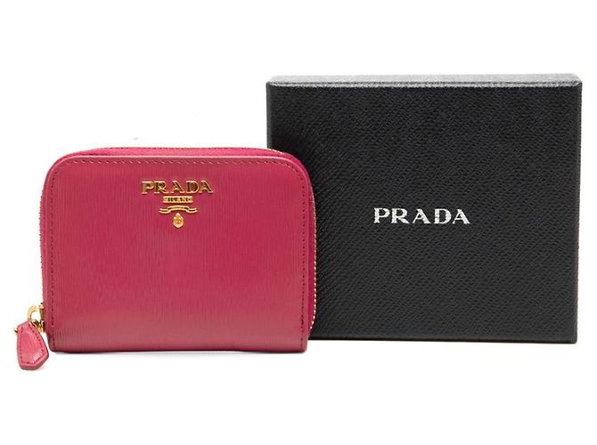Tarjetero Prada de piel rosa - vista 6
