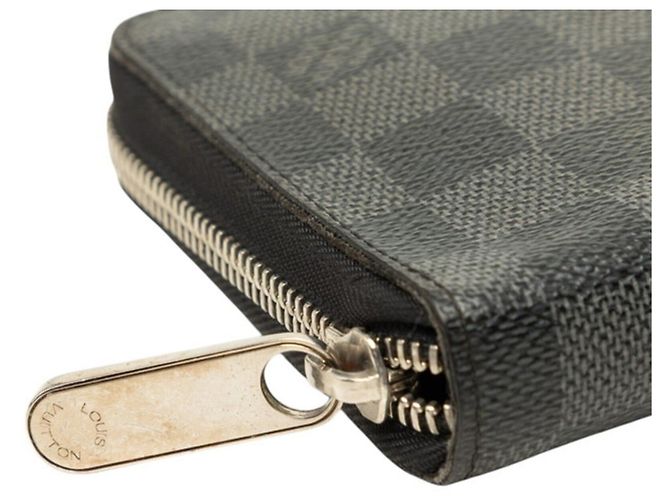 Portefeuille long Louis Vuitton Damier Graphite Noir Damier ebène - vue 4