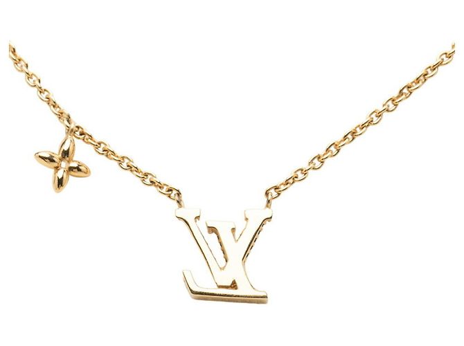 Collar Louis Vuitton LV Iconic chapado en oro con cristales Dorado - vista 2