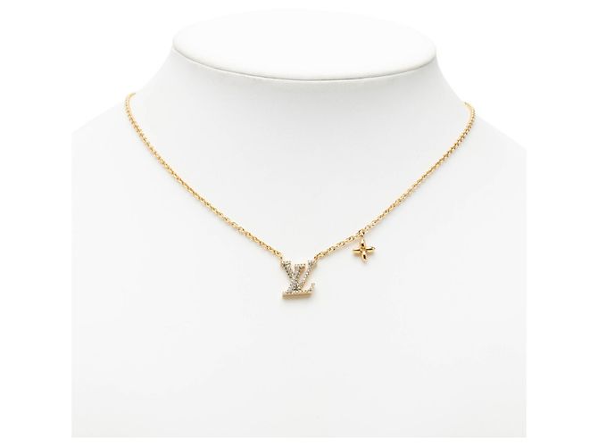 Collar Louis Vuitton LV Iconic chapado en oro con cristales Dorado - vista 6
