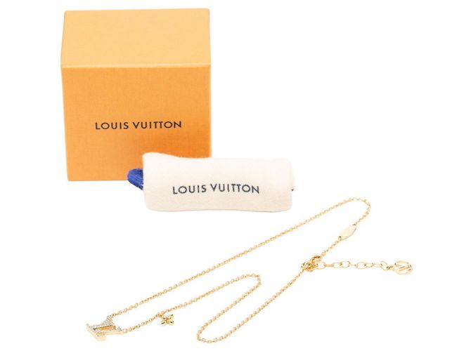 Collar Louis Vuitton LV Iconic chapado en oro con cristales Dorado - vista 7