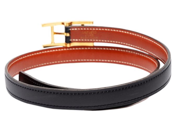 Hermès Hermes Api Wendelgürtel Schwarz - Ansicht 3
