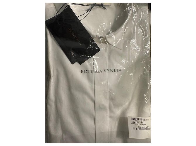 Bottega Veneta weißes Popeline-Hemd - Ansicht 4