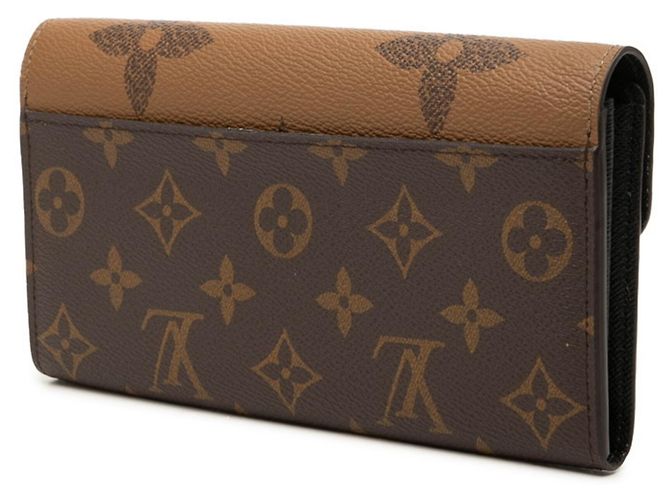 Louis Vuitton Monogram Reverse Lange Geldbörse Braun Monogramm - Ansicht 2