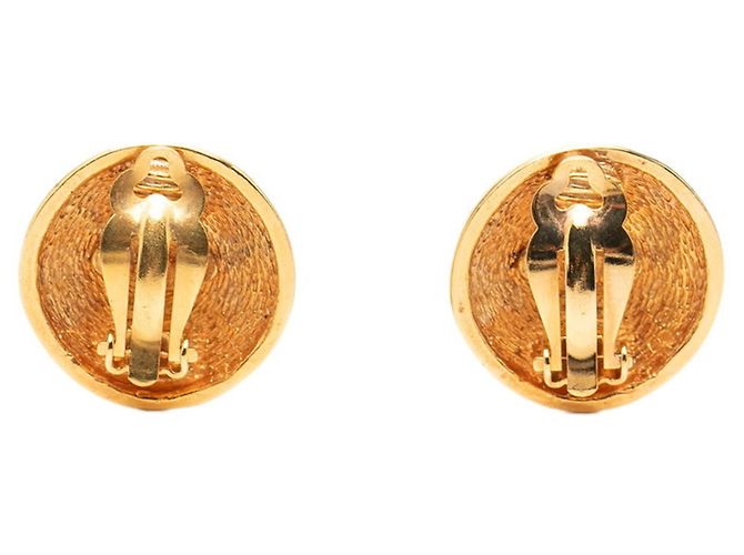 Orecchini a clip Chanel Coco Mark Matelassé Gold D'oro - vista 2