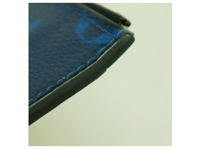 Portacarte e monete Louis Vuitton Taigarama Blu - vista 6