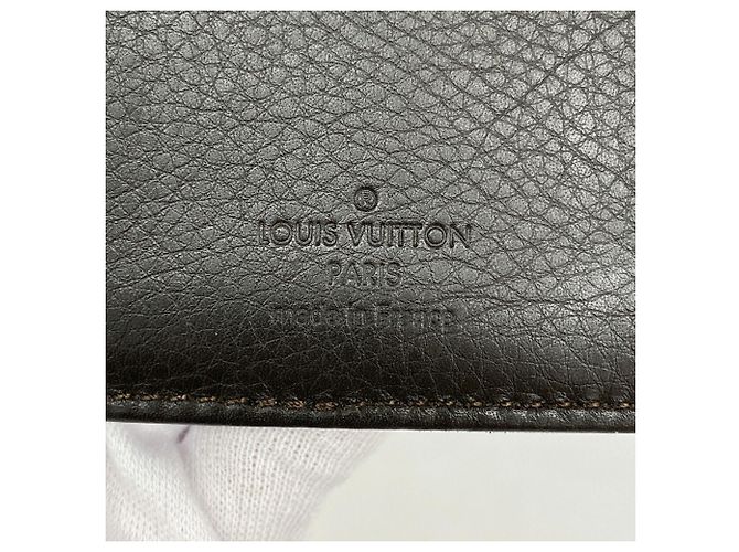 Louis Vuitton Mahina Portefeuille Amelia Tri-fold Long Wallet Schokolade - Ansicht 4