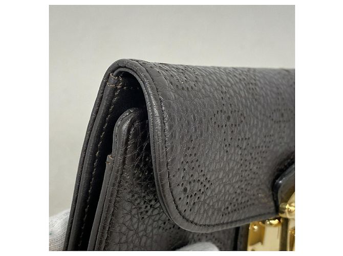 Louis Vuitton Mahina Portefeuille Amelia Tri-fold Long Wallet Schokolade - Ansicht 6