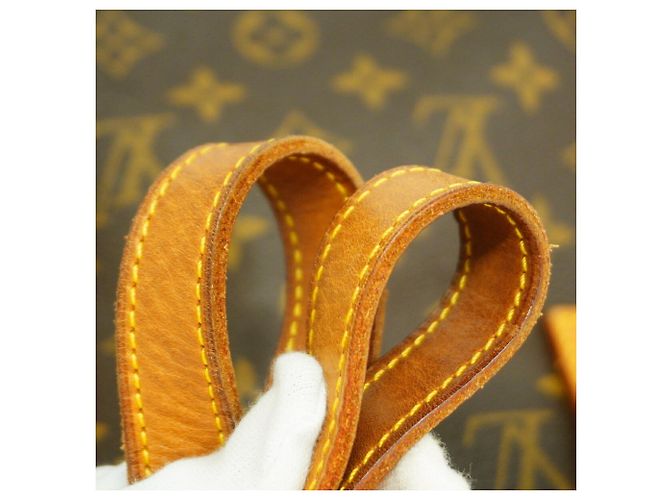 Borsa Cabas Piano Monogram Louis Vuitton M51148 Marrone - vista 7