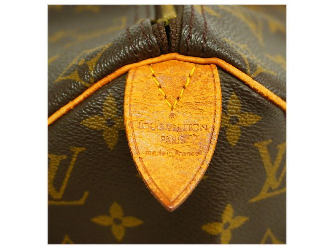 Borsa Louis Vuitton Monogram Speedy 40 Marrone - vista 5