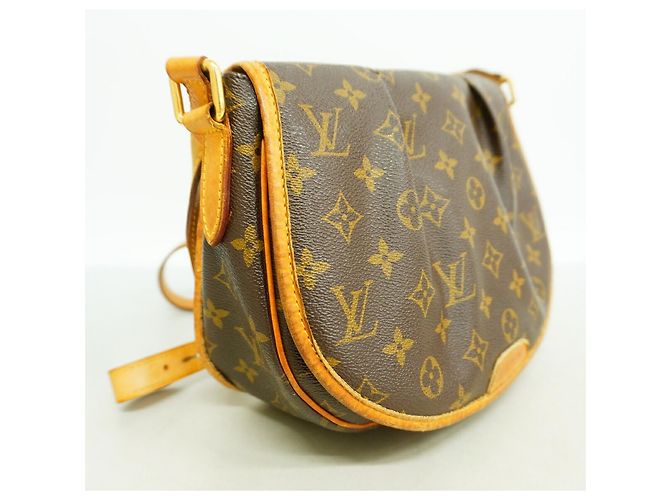 Borsa a tracolla Louis Vuitton Monogram Menilmontant PM Marrone - vista 2