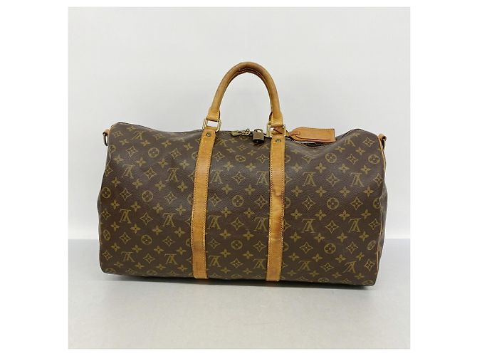 Keepall Borsa Boston Louis Vuitton Marrone - vista 12