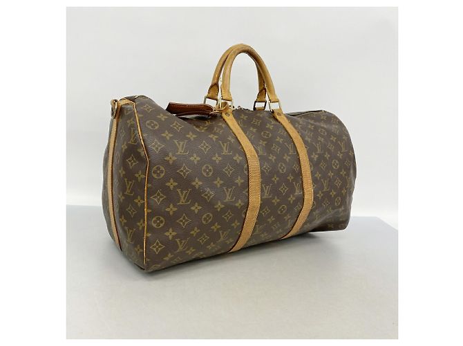 Keepall Borsa Boston Louis Vuitton Marrone - vista 2