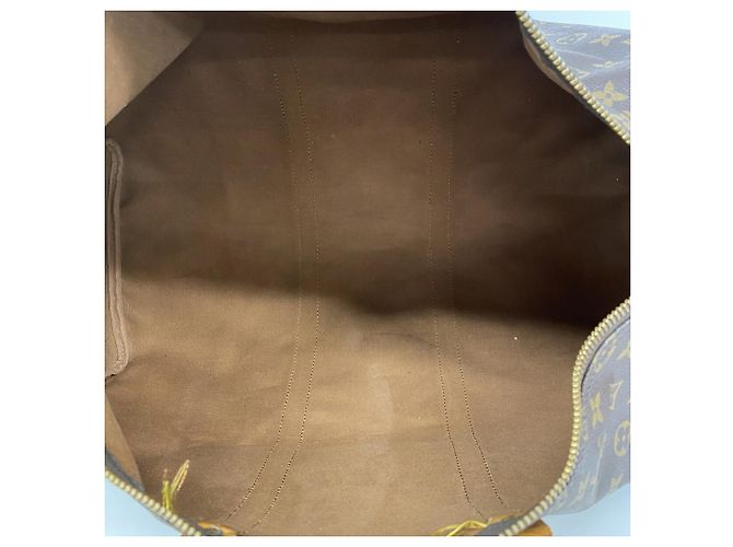 Keepall Borsa Boston Louis Vuitton Marrone - vista 4