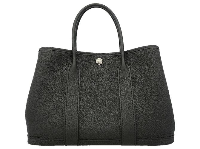 Hermès Hermes Garden TPM Tote Bag Schwarz - Ansicht 9