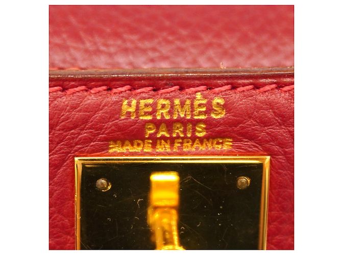 Hermès Borsa Hermes Kelly 28 Togo in Rouge Vif Rosso - vista 5