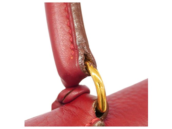 Hermès Borsa Hermes Kelly 28 Togo in Rouge Vif Rosso - vista 8