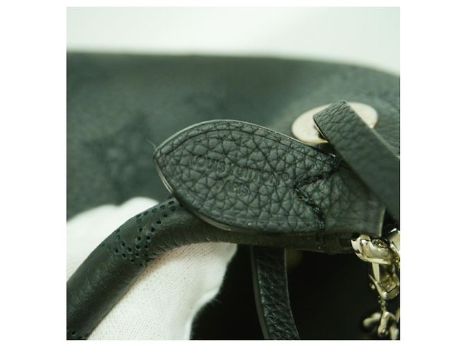 Borsa Louis Vuitton Mahina Bella Nero - vista 5