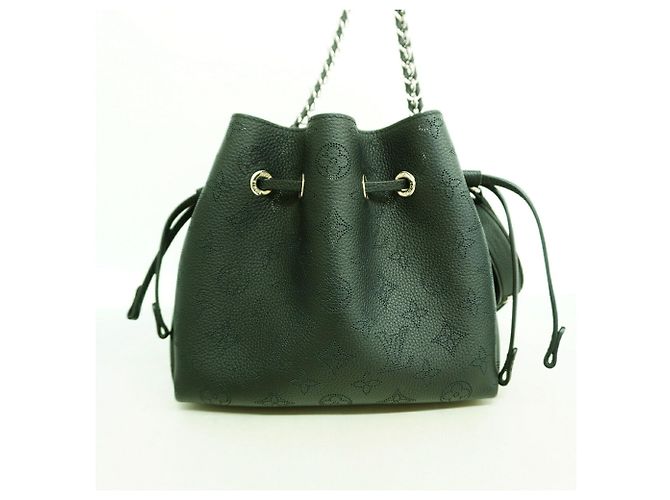 Borsa Louis Vuitton Mahina Bella Nero - vista 8
