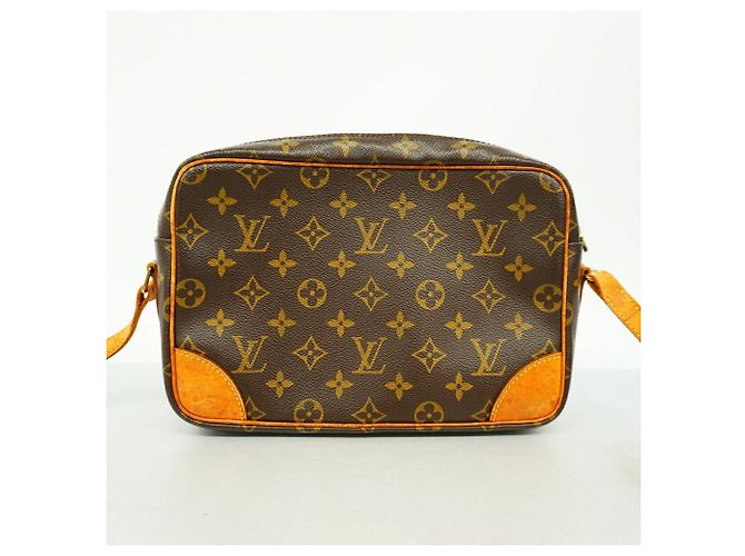 Borsa a tracolla Louis Vuitton Monogram Trocadero 27 Marrone - vista 10