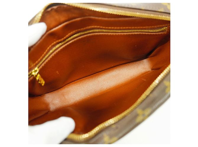 Borsa a tracolla Louis Vuitton Monogram Trocadero 27 Marrone - vista 4