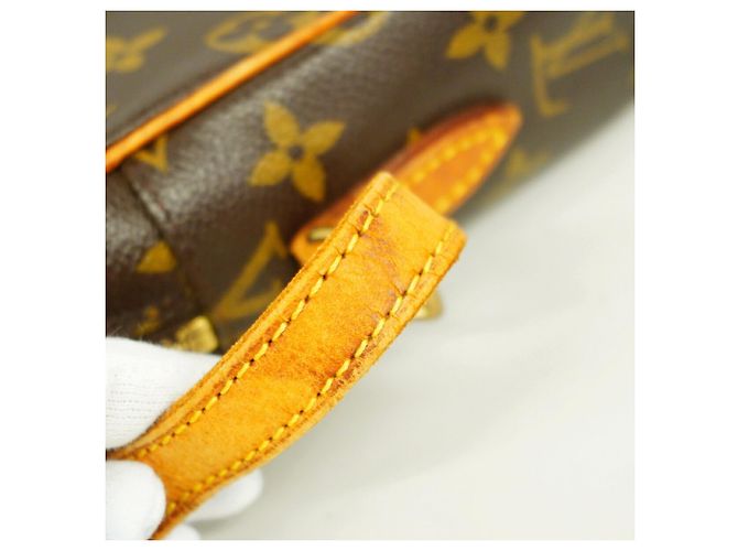 Borsa a tracolla Louis Vuitton Monogram Trocadero 27 Marrone - vista 9